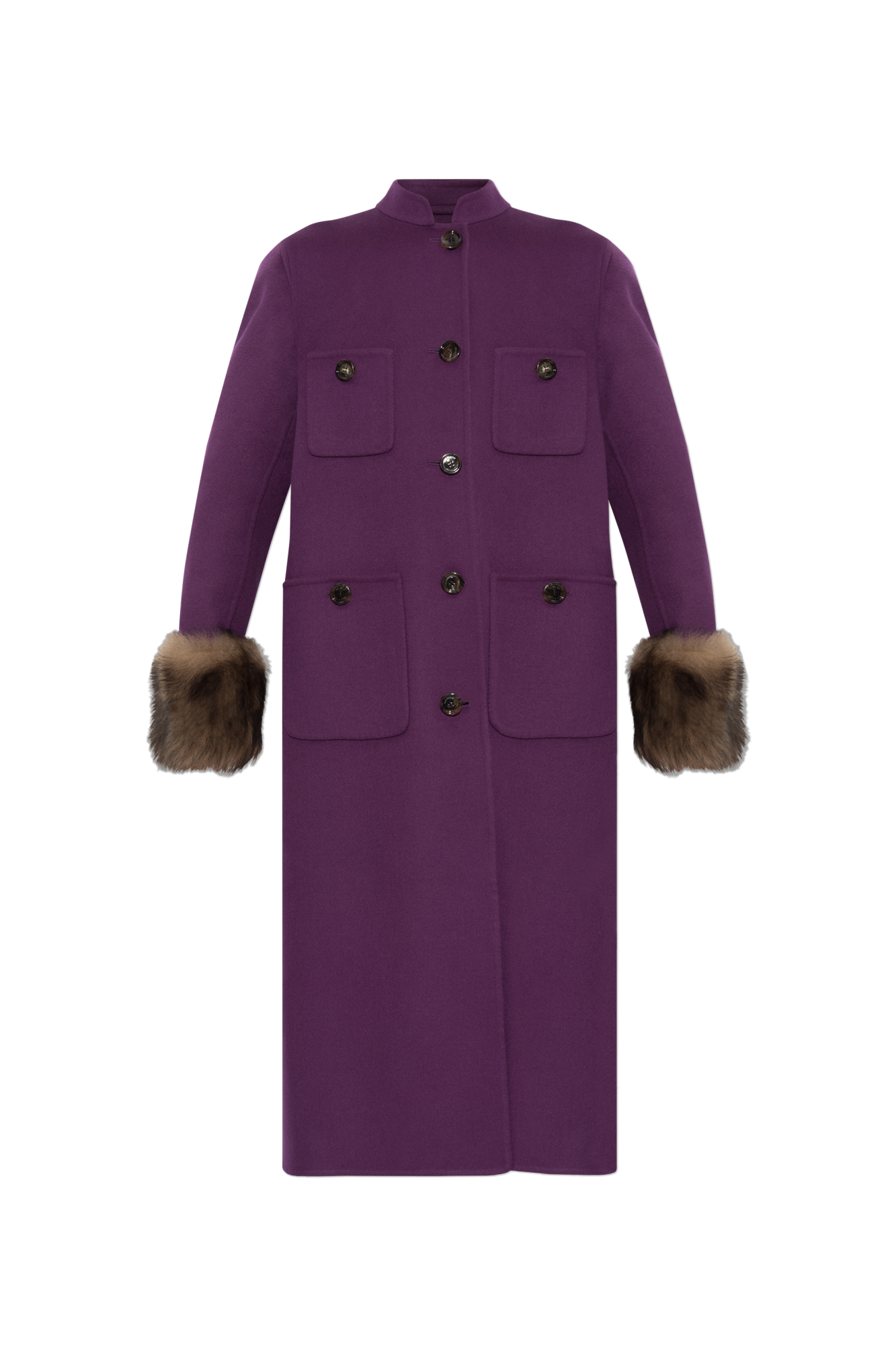 Valentino Garavani Coat with fur cuffs | Women's | Vitkac